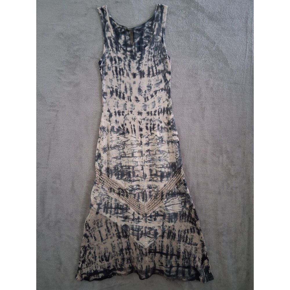 XCVI Tank Dress Sm Maxi Tie Dye Long Boho Festival Summer Sleeveless Scoop Neck - Picture 2 of 10